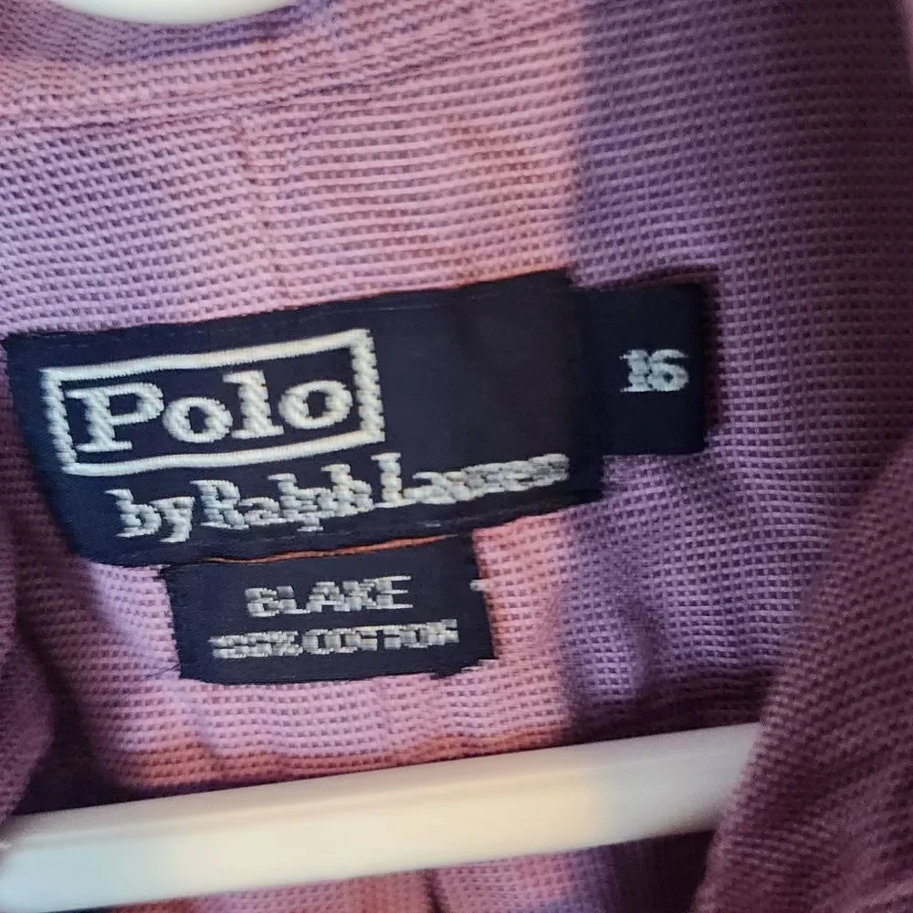 Men's Polo By Ralph Lauren Longsleeve Button Down Shirt, Size 16 (Large)